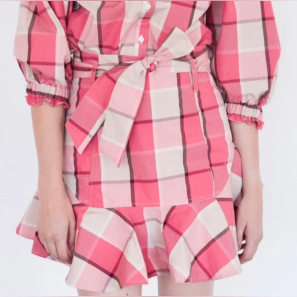 Never A Wallflower- Prairie Mini Skirt Plaid